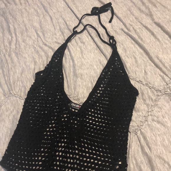 Black knit bodysuit - Picture 1 of 3